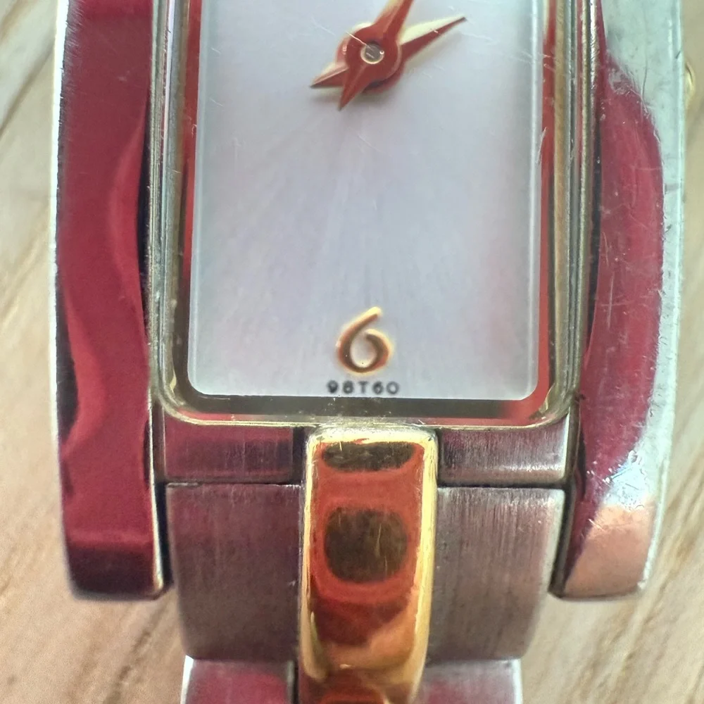 Bulova ladies rectangular two tone dress watch NEW BATTERY